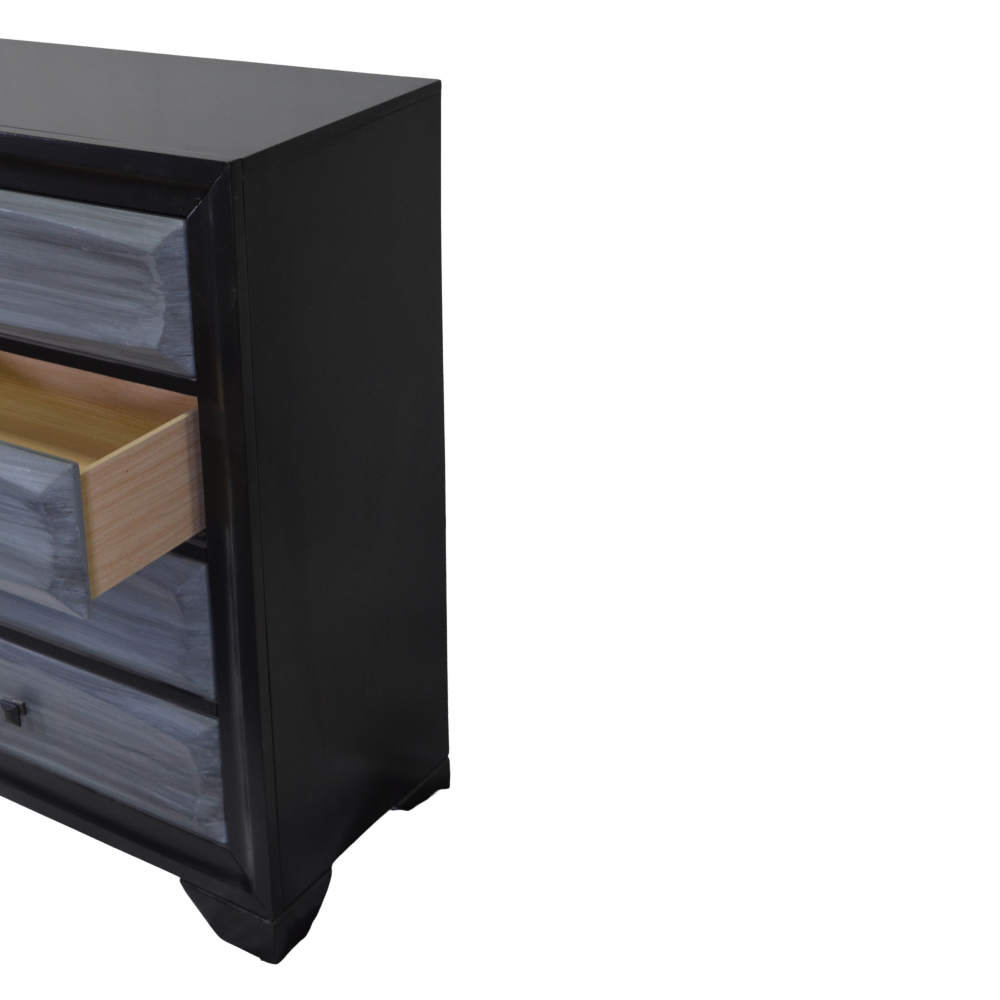 Black Dresser with Grey Drawer Fronts - Image 4