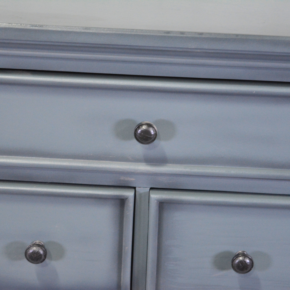 Stone Grey Nine-Drawer Dresser - Image 3