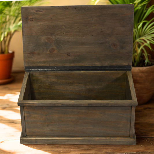 Wood Stain Storage Trunk - Image 1