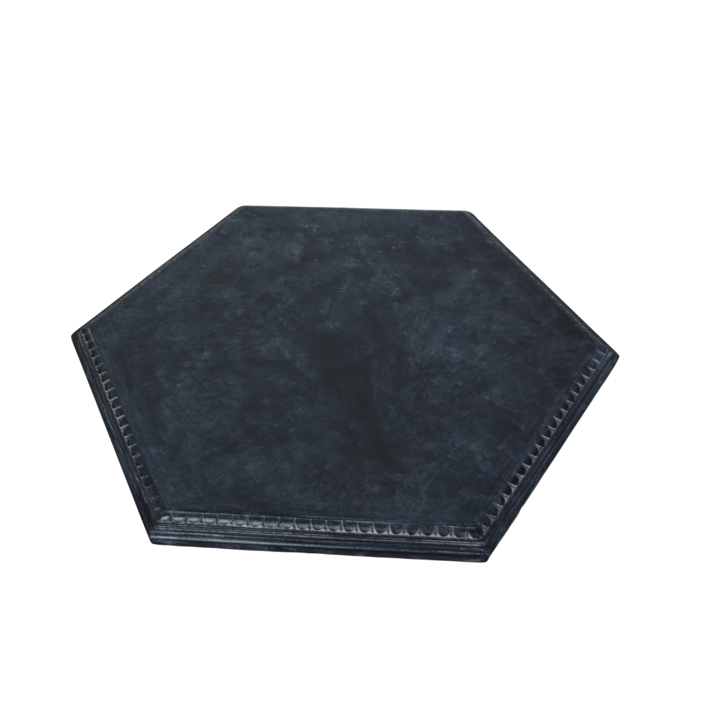 White Hexagon Side Table Dog Bed - Image 1